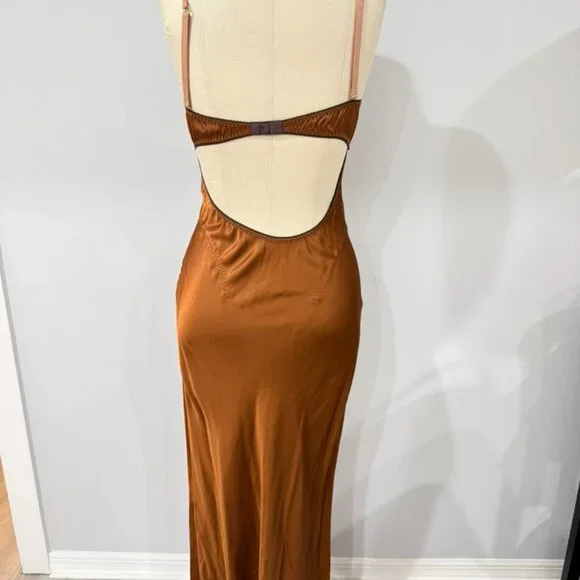 anna october brown dress Anna October Tulip maxi dress XL Yellow main image 1